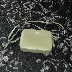 Army green coach cross body bag